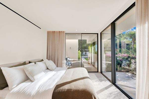 Master bedroom in villa in Portals Nous