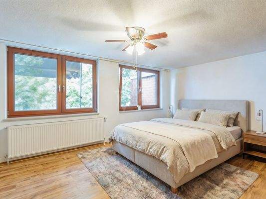 Möblierungsbeispiel Schlafzimmer