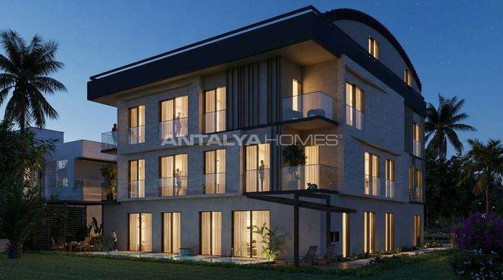 Apartments for Sale in a Project 400 M from the Sea in Lara Antalya