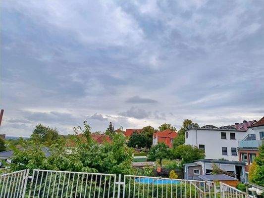 Balkonblick vom Schlafzimmer