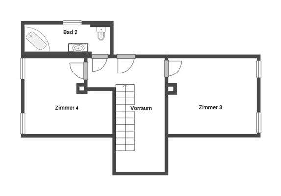 Grundriss Skizze 1.OG