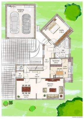 Familien-Zuhause: Grundriss Erdgeschoss