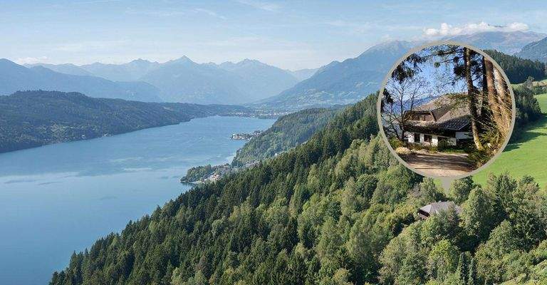 Lage am See Luftaufnahme