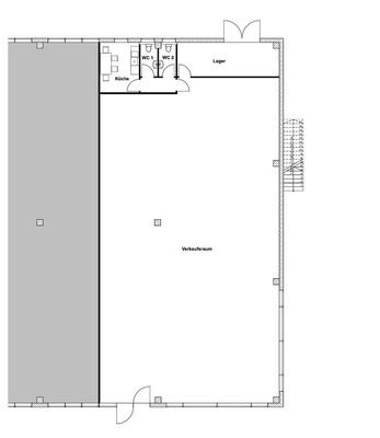 Grundriss Mietfläche 370 qm