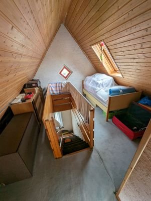 Dachboden, ausgebaut als Schlafzimmer