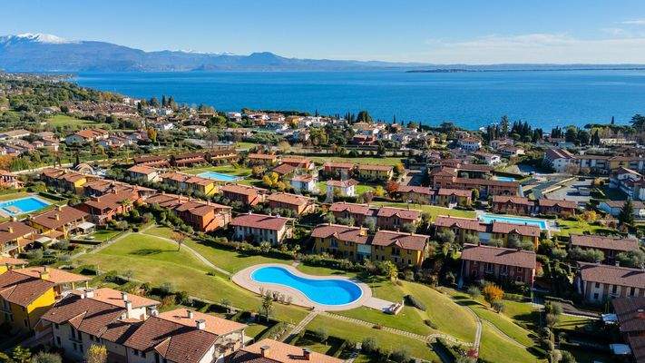 Blick auf die Wohnanlage