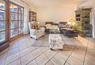 Wohnbereich mit Kaminofen