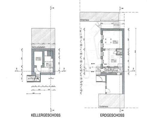 Grundriss Keller und Erdgeschoss