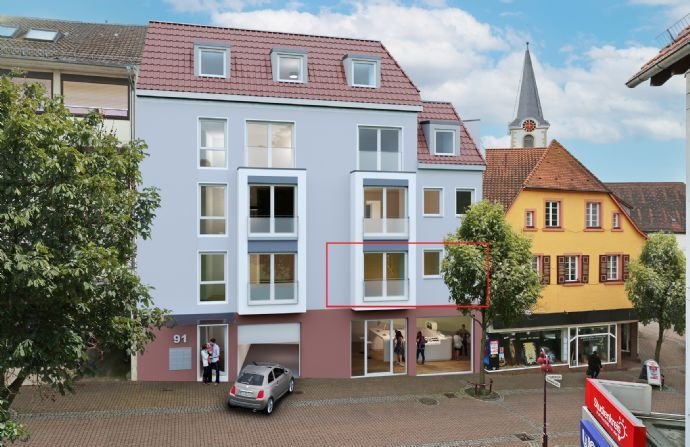 NEUBAU 02: Barrierefreie 3-Zimmerwohnung in wieslocher Altstadt