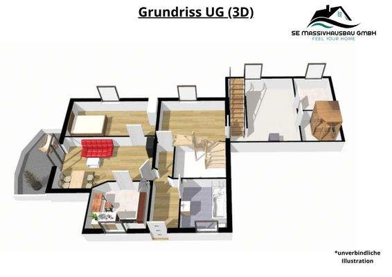 Grundriss UG 3D