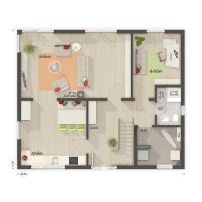 Grundriss Erdgeschoss Standard