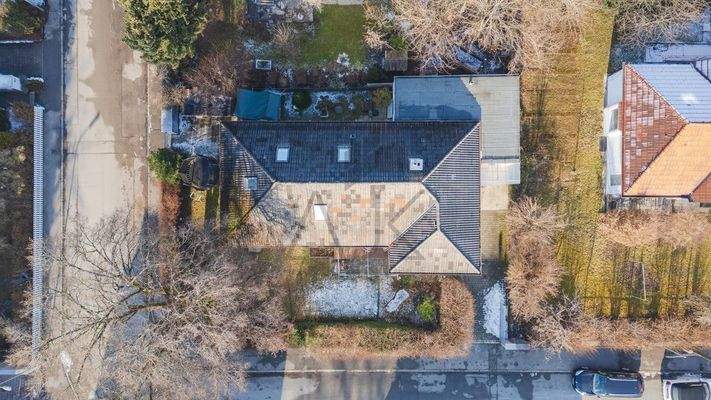 Bungalow Vogelperspektive