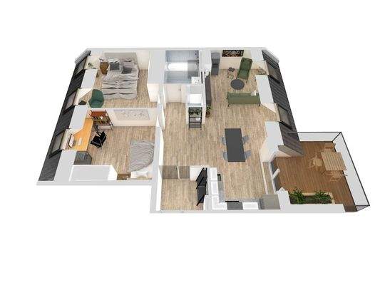 Grundriss Whg14 DG rechts