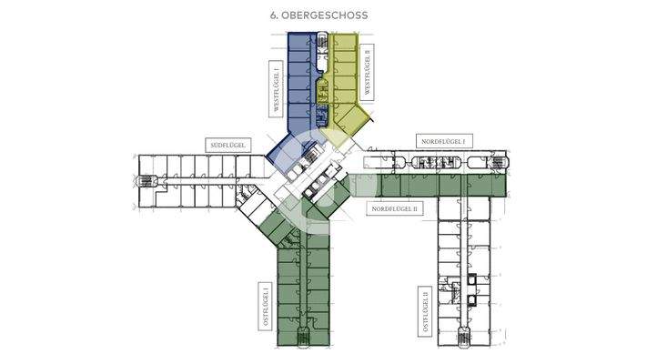 6. Obergeschoss Ostflügel mit ca. 904 m²