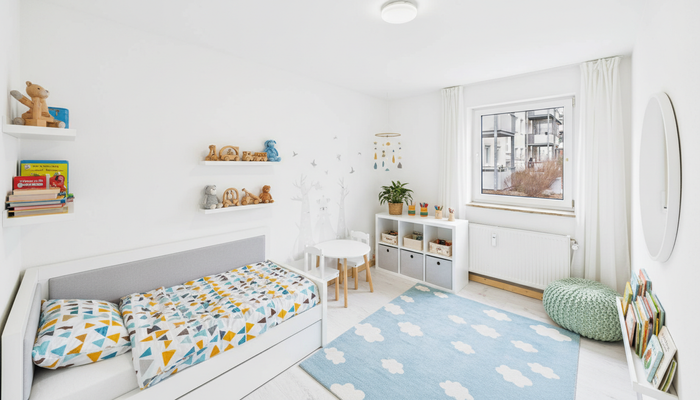 Kinderzimmer Innenraum-Visualisierung