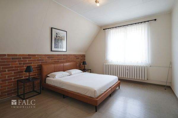 Schlafzimmer DG - Schlafzimmer, Industriell - (KI generiert)