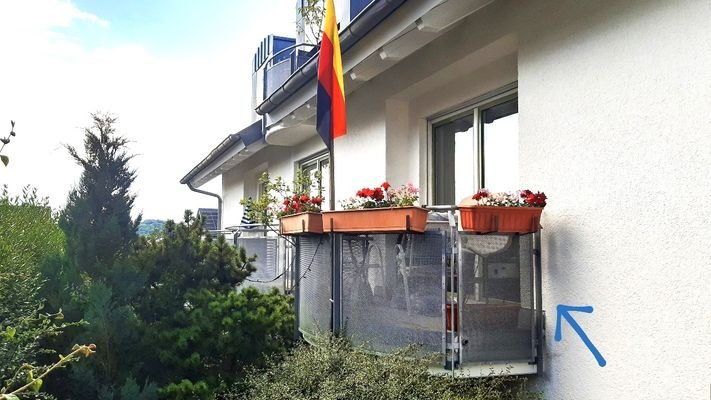 Südseite mit Balkon