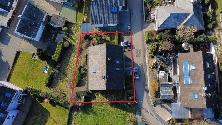 Vogelperspektive Grundstück