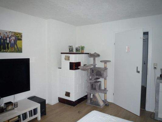 Wohnzimmer Kachelofen Wohnung 1