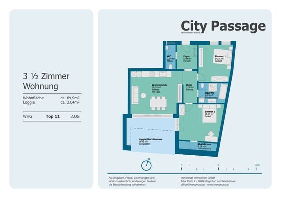 Plan Wohnung Top 11 - 3.OG