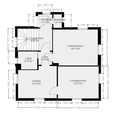 Grundriss Hochparterre 