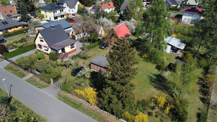 Grundstück in Fredersdorf-Vogelsdorf zu verkaufen_Luftbild vorne 