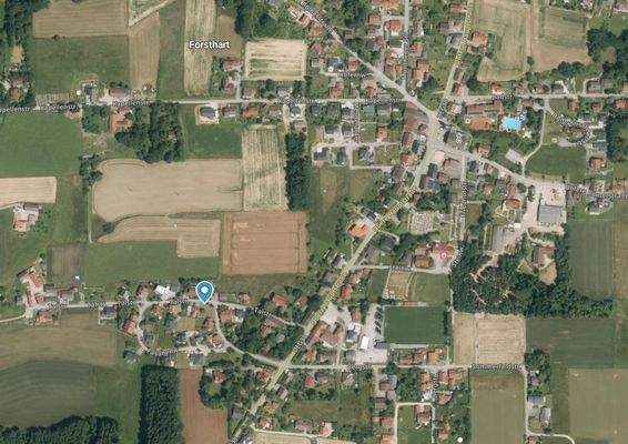 Lage im Ort  Quellenangabe: © Bayerische Vermessungsverwaltung (2025) Datenquelle: Geoportal Bayern