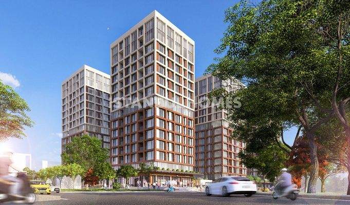 City-View Flats in a Complex with Pool in Kadikoy Istanbul