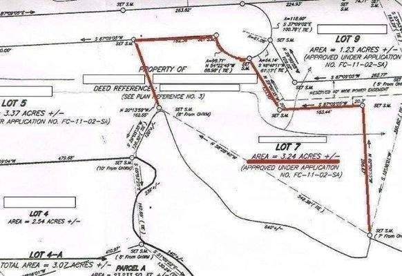 Vermessungsplan Lot 7