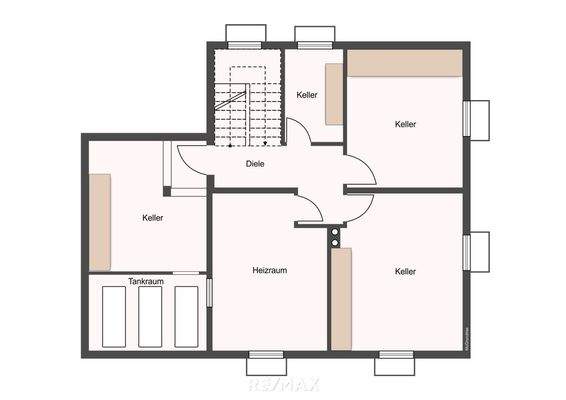 Grundrissplan Keller