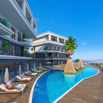 Stylish Real Estate in Luxury Complex in Kargicak Alanya