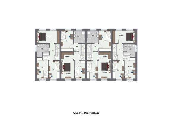 Grundriss Obergeschoss - Illustration