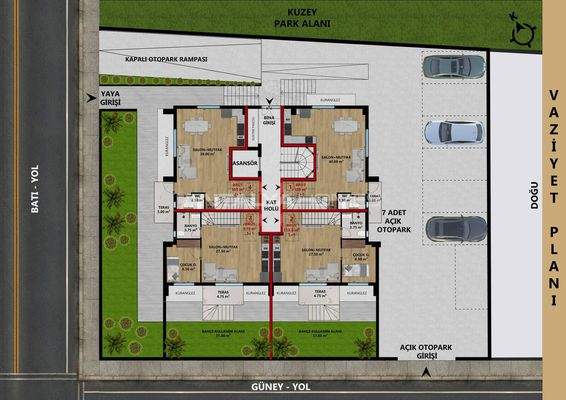 Apartments with Balcony and Garden in Konyaalti