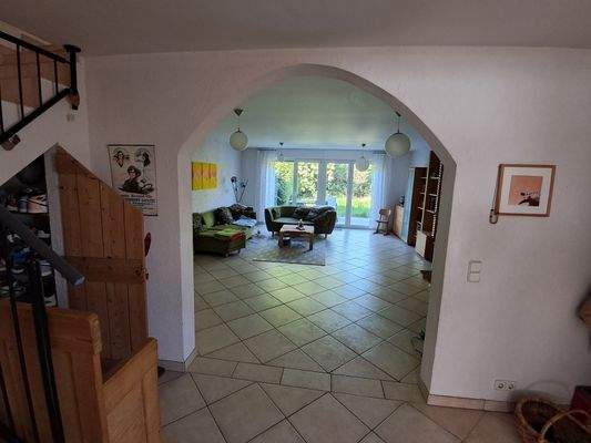 Flur mit Wohnzimmer