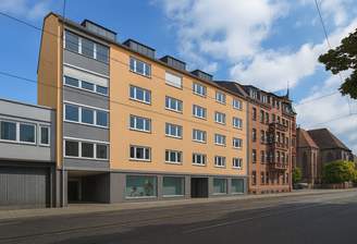 Gebäudeansicht nach Dämmung (KI-generiert)