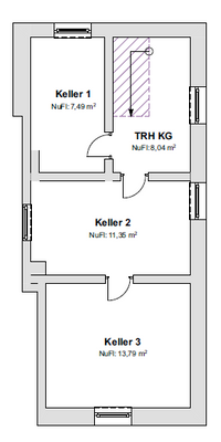 Grundriss Teilkeller