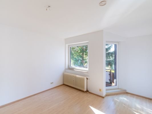 Schlafzimmer - Austritt auf den Balkon