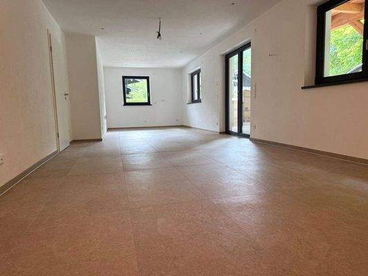 Küche und Wohnzimmer