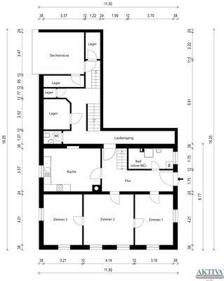 Grundriss Hochparterre