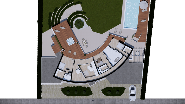 Grundriss des Obergeschosses