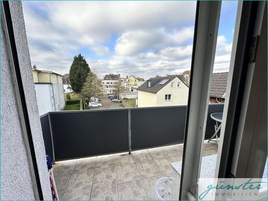 Blick vom Balkon