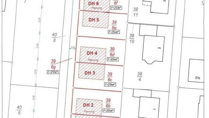 Lageplan DH 1 - DH 6