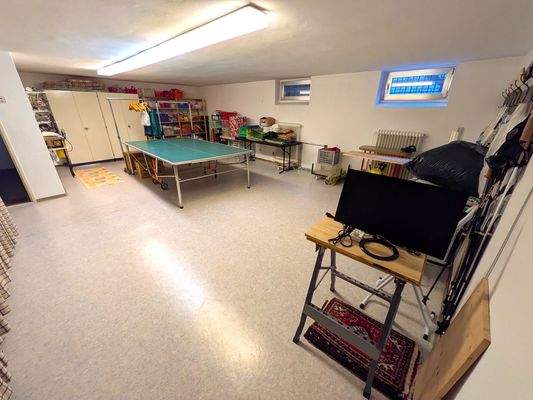 Dieser hochwertige Kellerraum bietet vielfältige Nutzungsmöglichkeiten.