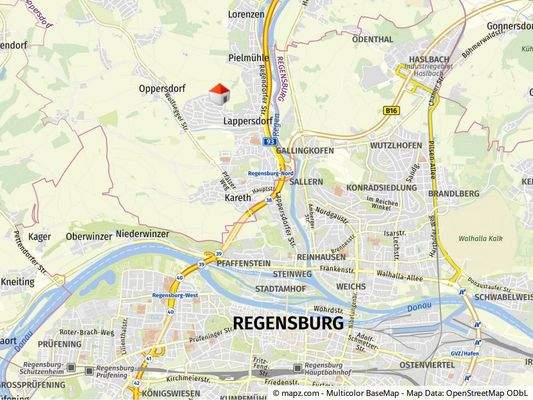 Geolyzer Kartenausschnitt