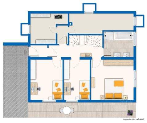 Grundriss / Skizze Gartengeschoss