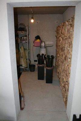 Blick in das Holzlager