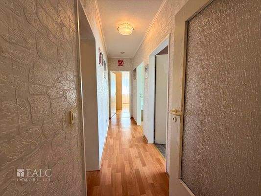 Flur zu den Schlafräumen