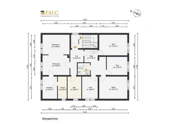 Grundriss Obergeschoss