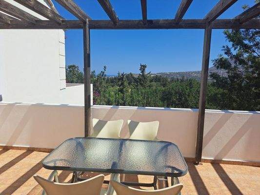 Kreta, Douliana: Charmantes Apartment mit einem Schlafzimmer und atemberaubendem Bergblick