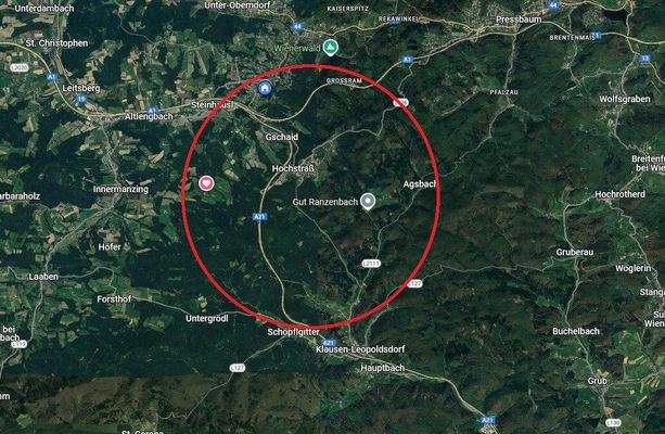 Lageplan - nur 25 min von Wien entfernt